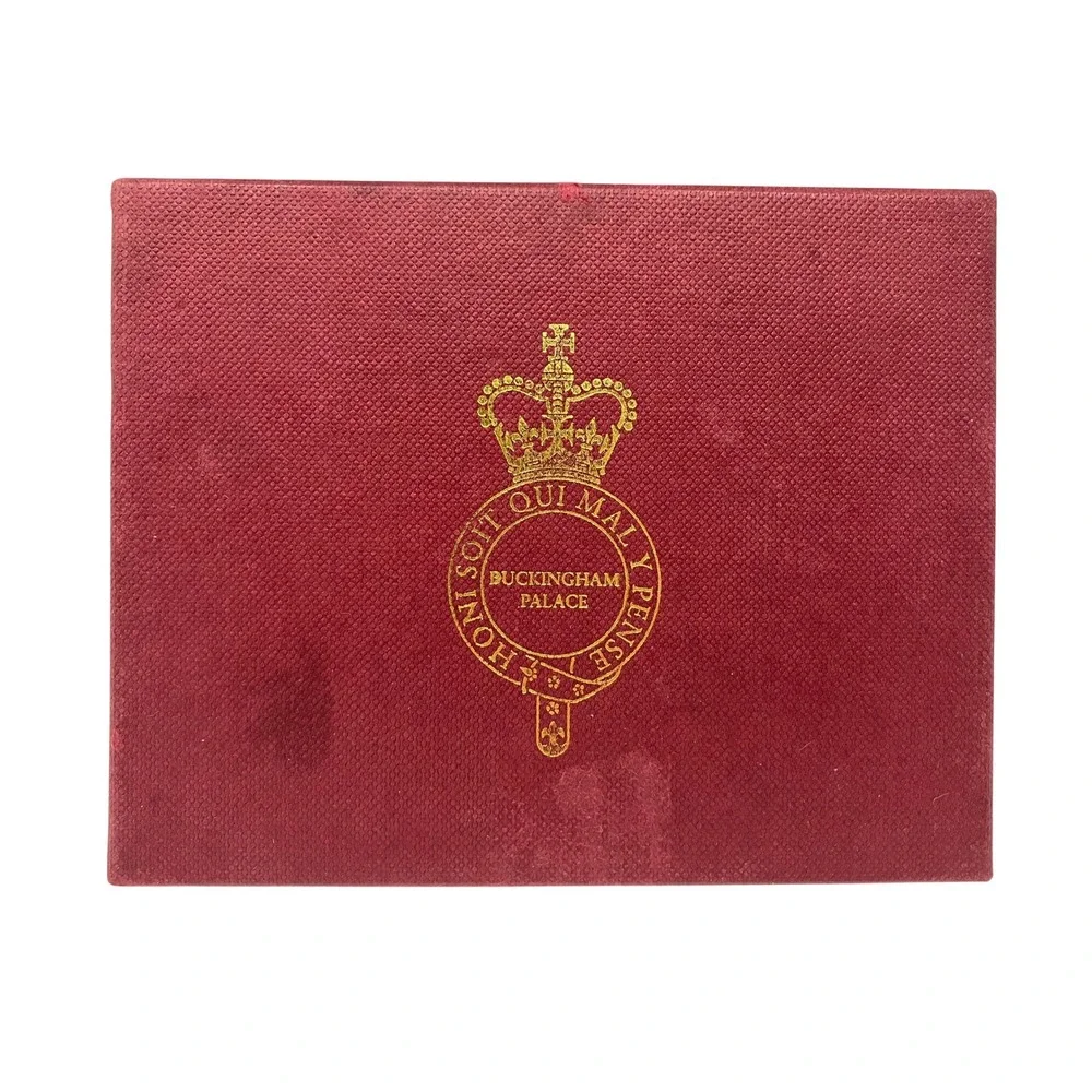 Buckingham Palace Costume Ball Coasters Set‎ 6 Red Gold Royal History Boxed 2005